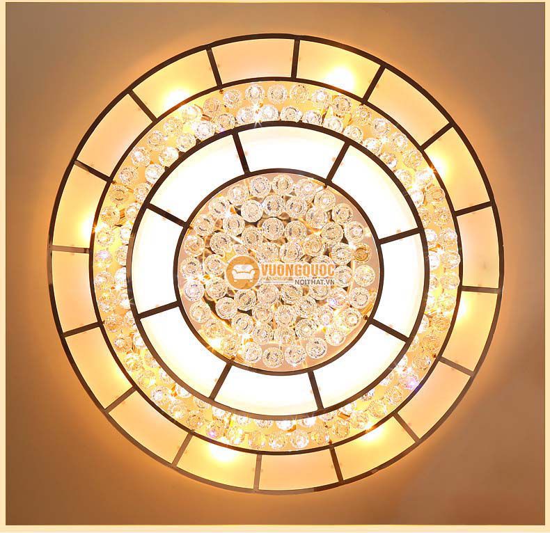 Đèn ốp trần bánh tiêu đẹp cho phòng khách CM260-15